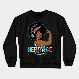 Hispanic Women Girls Inspired Heritage Month Crewneck Sweatshirt